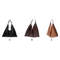 thumbnail image 2 of Bolso de asas de cuero PU Sonducket grande y elegante color café, 2 of 6
