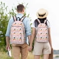 thumbnail image 6 of Lsque Cute Sushi (2) Pattern Canvas Daypack, Durable Backpack, High-quality Versatile Backpack,Vintage Compact Backpack-Small, 6 of 6