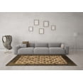 thumbnail image 3 of Ahgly Company Indoor Square Oriental Brown Industrial Area Rugs, 6' Square, 3 of 4