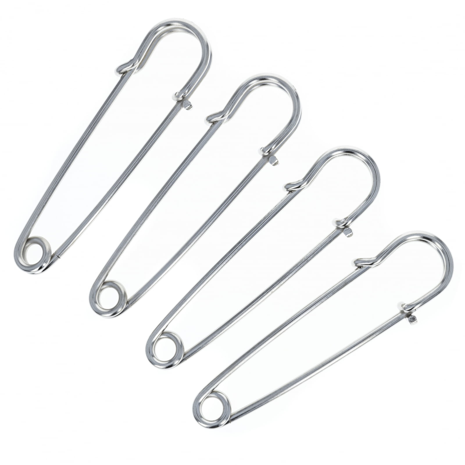 NEW METAL SAFETY PINS SILVER SEWING COSTUME CRAFT DRESS MAKING TOP QUALITY