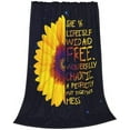 thumbnail image 2 of Sunflower Quotes Blanket for Boys Girls, Lightweight Soft Throw Blankets, Cozy Plush Keep Warm Small Throws Blankets for Baby/Kids/Youth/Adult, 60X80 inches, 2 of 7