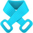 thumbnail image 1 of wonima11 Silicone Back Scrubber for Shower with Handles, 35.5 Inches/90 Cm Exfoliating Double-Sided Back Washcloth Bath Tool for Use in Shower, Massage Body Washer with Handle for Men and Women Black, 1 of 1
