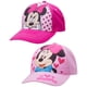 thumbnail image 1 of Gorra de béisbol Disney para niñas pequeñas, paquete de 2 unidades, Minnie Mouse 2-4T, 1 of 7