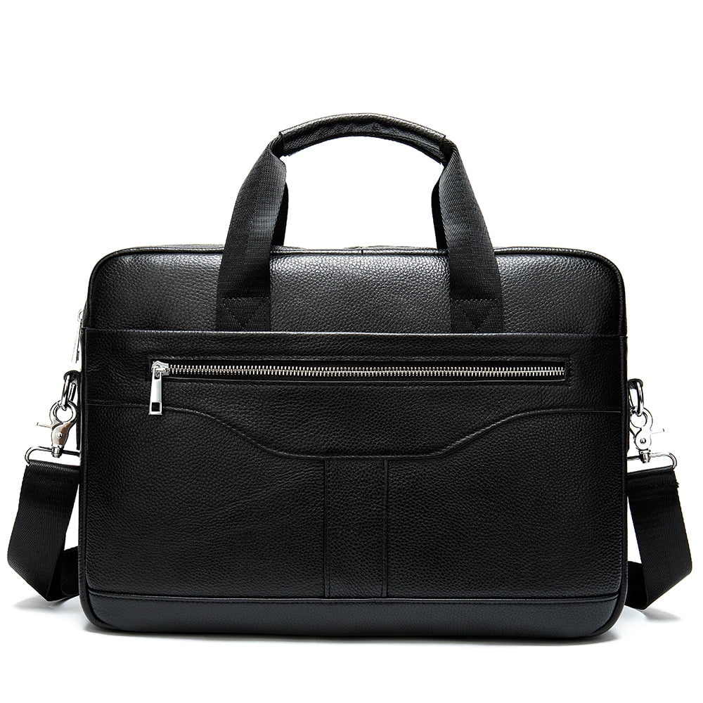 Men's Leather Bag 15.6 Inch Laptop Bag Men's Briefcases Genuine Leather ...