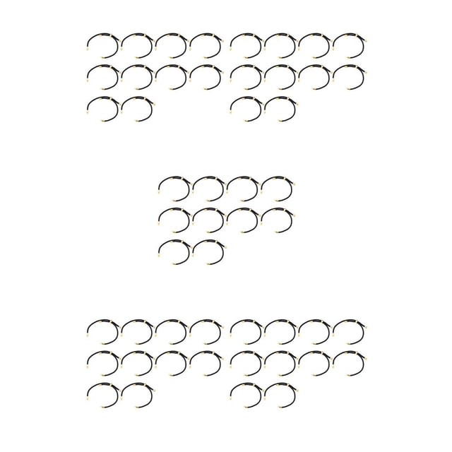 Sonducket 10 piezas ajustable elegante correa de muñeca DIY artesanía joyería hecha a mano artesanía oro negro cuerda Type2 NO2