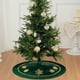 thumbnail image 1 of Herunwer Velvet Christmas Tree Skirt Fur Plush Tree Skirt Xmas Skirts for Merry Christmas Party Vintage Holiday Decorations, 1 of 6