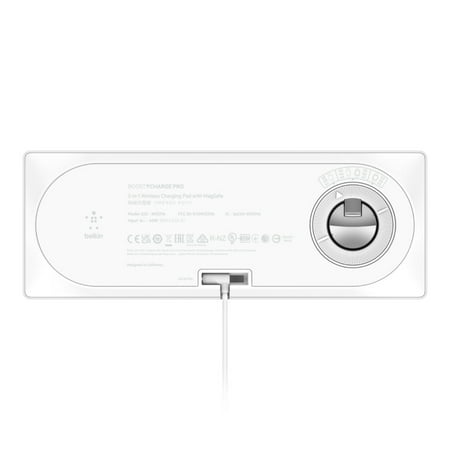 Belkin - MagSafe 3-in-1 Wireless Charging Pad - Fast Wireless Charging for Apple Watch, iPhone 15, 14, 13 & 12 series, & AirPods - White