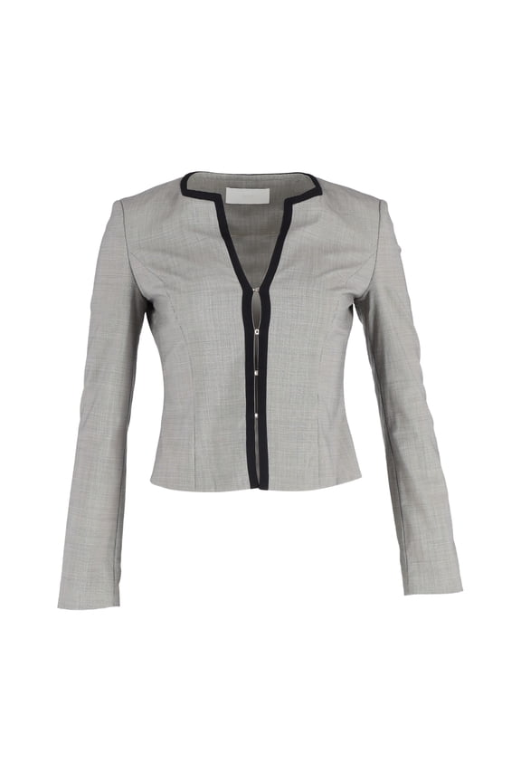 Pre-Owned Boss Jacket in Grey Wool