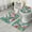Pioneer Flower Floral, variant on Pioneer Flower Floral Print Pattern Bathroom Rugs Sets 3 Piece,Toilet Cover Set,Absorbent Non Slip Bathroom Mats Sets with U-Shaped Contour Rug Toilet Rug Set