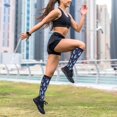 thumbnail image 6 of Lsque Silhouette Cats Pattern Sport Compression Socks for Men & Women 15-20 mmHg Knee High Nurse Pregnant Running Medical and Travel Athletic, 6 of 6