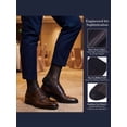 thumbnail image 6 of Deago 2 Pairs Mens Ultra Thin Sheer Dress Socks Soft Nylon Mid Calf Silky Transparent Summer Cool Business Socks Work Trouser Sox, 6 of 7
