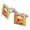 Silver, variant on Bees Are My Bros Funny Humor Square Cufflink Set - Silver or Gold