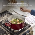 thumbnail image 6 of T-fal Easy Care 18 Piece Ceramic Nonstick Cookware Set, Pots and Pans, Red, 6 of 10