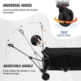 thumbnail image 4 of EAGLE PEAK Heavy-Duty Collapsible Folding Utility Wagon Outdoor Garden Hand Cart, Black, 4 of 9