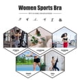 thumbnail image 3 of Sujetador deportivo para mujer Tirantes cruzados Malla Acolchada Crop Tops Transpirable, 3 of 8