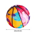thumbnail image 5 of CxhicLuv Quiet Indoor Training Basketball for Kids, Soft Sponge Foam for Quiet Dribbling, Bouncy Basketball for Apartments, Christmas Gifts for Children, 24x24x24cm, Indoor Fun, 5 of 8