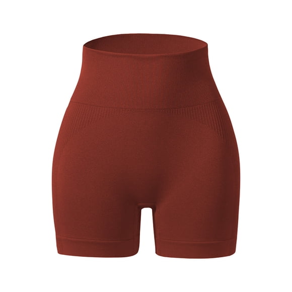 Pantalones Cortos Sin Costuras Qarigey Fitness Marrón L