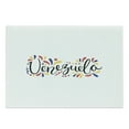 thumbnail image 1 of Venezuela Cutting Board, Cursive Lettering on a Plain Background, Decorative Tempered Glass Cutting and Serving Board, in 3 Sizes, by Ambesonne, 1 of 2
