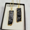 thumbnail image 3 of Raw Black Tourmaline Necklace, Crystal Pendant, Black Tourmaline, Big Stone Pendant, Handmade Jewelry, Bohemian Necklace, Christmas Gift, 3 of 6