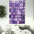 thumbnail image 3 of Modern Decor Tapestry, Geometrical Violet Circles Round Disco Inspired Design Artwork, Wall Hanging for Bedroom Living Room Dorm Decor, 40W X 60L Inches, Purple Lilac and Baby Pink, by Ambesonne, 3 of 5