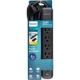 thumbnail image 1 of Protector contra sobretensiones Philips SPP3393B/37, 4 salidas, 15 W, 450 J, 1 of 6