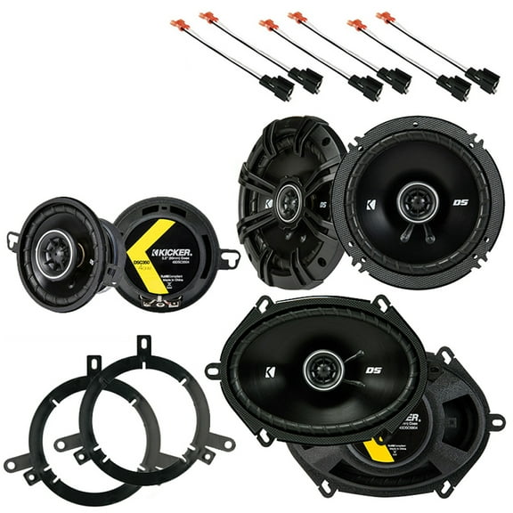 Fits Chrysler PT Cruiser 2001-2005 OEM Speaker Upgrade Kicker DS Series Package
