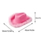 thumbnail image 3 of Cowgirl Hat With Boa Fluffy Brim Adult Size Hat For Bachelorette Costume, 3 of 5