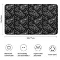 thumbnail image 3 of Pioneer Flower Floral Print Pattern Bathroom Rugs Mat, Non Slip Microfiber Bathroom Rug with Rubber Backing, Soft Mats for Bathroom Floor Tub Shower, 17"x30", 3 of 5