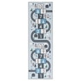 thumbnail image 2 of Safavieh Kids Playhouse City Hopscotch Machine Washable Runner Rug, Gray/Blue, 2'2" x 12', 2 of 12