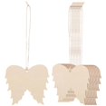 thumbnail image 1 of Angel Wings Hanging Wood Slices for Decoration 1Set of Wing Wooden Cutouts, 1 of 4