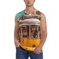 thumbnail image 1 of Balery Modern Urban Monkey Camisetas sin mangas para hombre, absorbe la humedad y protege contra el mal olor.-3X-Large, 1 of 7