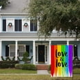 thumbnail image 3 of Newhomestyle Love is Love Rainbow Garden Flag ,Pride Gay Pride Lesbian LGBT, Yard Flag Outdoor Decoration 12×18 Inch, 3 of 5