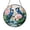 Stained Glass 5.9 Inch, variant on Flying Bird Lotus Pond Stained Glass Style Suncatcher – Scenic Window Decor
