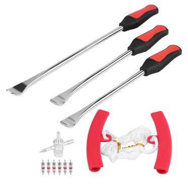 13-Piece Motorcycle Tire Changing Tool Kit – Steel Spoons, Rim Protectors, Valve Cores