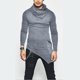 thumbnail image 1 of Blusa y camisas de cuello alto de manga larga para hombre, moda de primavera y otoño, blusa lisa de cuello redondo y manga larga para hombre, 1 of 5