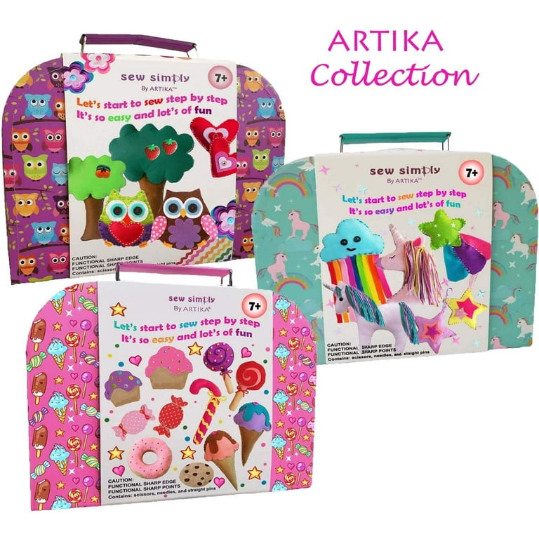 ARTIKA Sewing Kit for Kids - Owl Themed Craft Kit for Girls & Boys