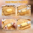 thumbnail image 6 of Butter & Cheese Slicer Stainless Steel Multipurpose Cheese Slicer，With Ergonomic Handle, Suitable For Cutting Cheese, Butter, Eggs, Fruit And Other Softer Solid Food Use., 6 of 7
