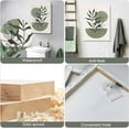 thumbnail image 5 of Sage Green Wall Posters & Prints, Green Boho Wall Art Set of 3, Minimalist Framed Wall Art Geometric Line Leaf Sun Moon Beige Green Canvas Artwork Paintings, 5 of 6