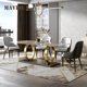 thumbnail image 3 of Italian Classic Design Fashion Popular Nordic Home Furniture Small Apartment Dining Table And Chairs Combination Household My Lux Decor Round, 3 of 12