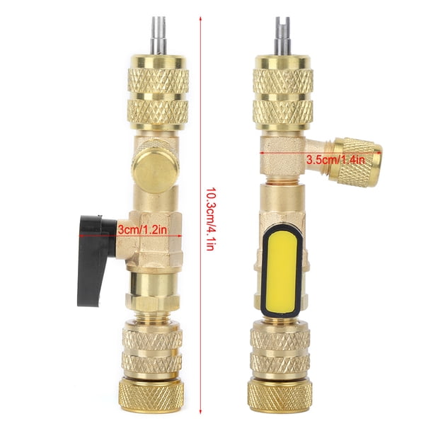 4 piezas Carrete con removedor de carrete Programa de instalación Instalación Herramienta de reemplazo Accesorios Herramienta de reemplazo del núcleo de la válvula Herramienta de instalación del núcle Khall Tendencias