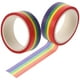 thumbnail image 1 of 2 cintas decorativas de rayas arcoíris para scrapbooking, cintas adhesivas washi para manualidades creativas, 1 of 8