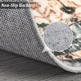 thumbnail image 3 of Machine Washable Area Rug 4' x 6', Non Slip Backing Low Pile Rugs Boho Vintage Foldable Stain Resistant Indoor Carpet for Bedroom Living Room Playroom, Green, 3 of 7