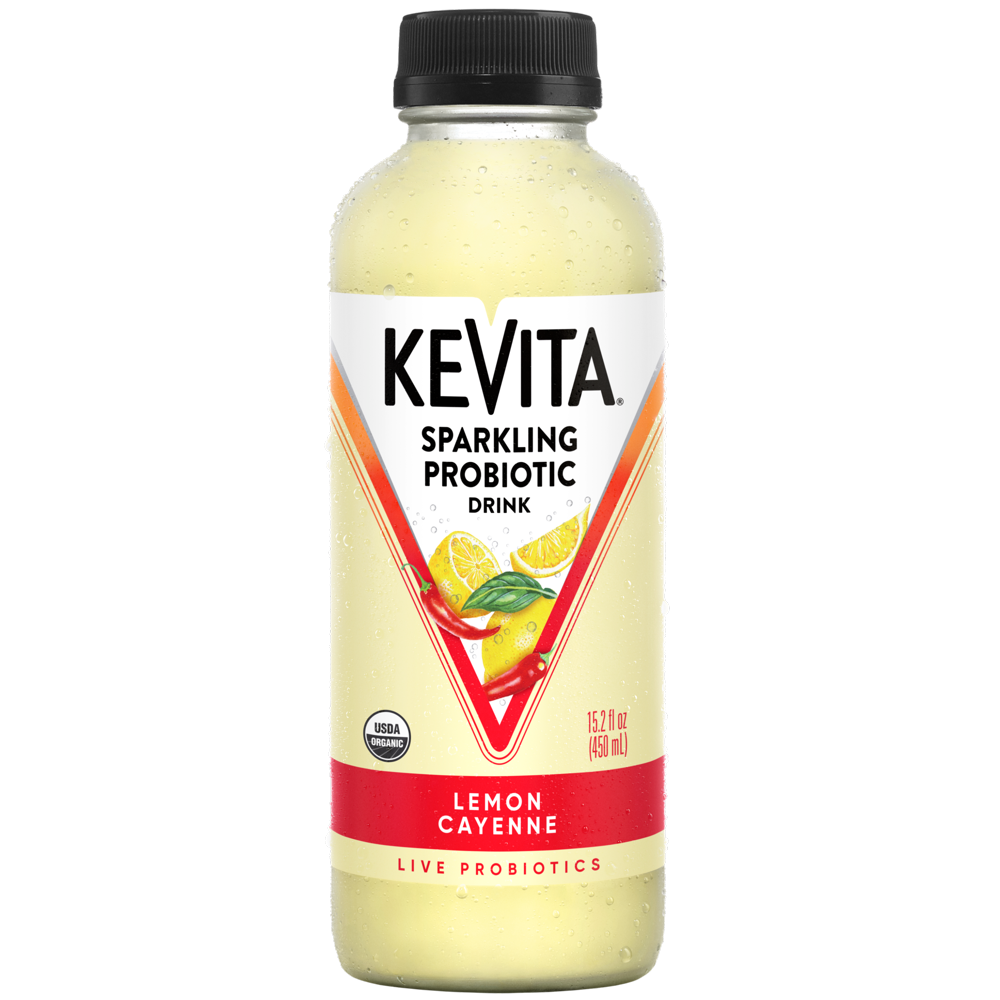 KeVita Lemon Cayenne Sparkling Probiotic Drink, 15.2 oz