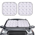 thumbnail image 2 of Balery 2 Piece Lavender Flowers Car Windshield Sun Shade|Foldable Front Windshield Shade for Car Front Window for Most Sedans SUV Truck-Large, 2 of 7
