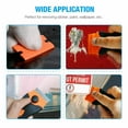 thumbnail image 2 of 50 Pcs Plastic Razor Blades + 1 Razor Scraper Double Edged Sticker Removal Tool, 2 of 11