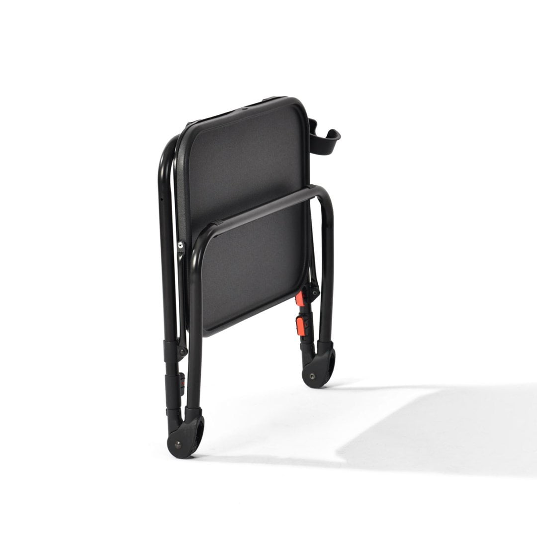 Gewnee Folding Table Trays,with 4 Height & 3 Tilt Angle,TV Tray Table with Cup Holder,Dinner Tray for Eating on Couch,Laptop & Bed.Black