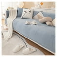 thumbnail image 4 of Thicken Plush Sofa Cover Solid Color Winter Universal Sofa Towel Anti-slip Combination Couch Cushion Slipcovers for Living Room, 4 of 7