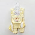 thumbnail image 2 of yocbz Baby Boy Layette Sets 8PCS 2 jumpsuit+2 Tops+2 Pants+Bib+Hat+Sock Shoes Yellow,0-3 Months, 2 of 4