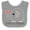 Heather and White, variant on Inktastic Loved by Grandma Cute Grandchild Boys or Girls Baby Bib