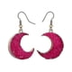 thumbnail image 2 of Pendientes de luna, pendientes sencillos y de moda, rosa rojo, 2 of 5
